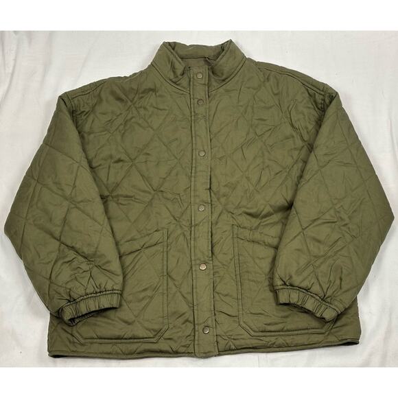 Social Standard Sanctuary Women's Army Green Quilted Twill Chore Jacket Size XXL - Picture 1 of 6